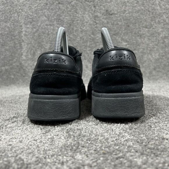 Kizik Prague Blackout Women’s Size 7 Wide Black Suede Canvas Athletic Shoes Used - Picture 6 of 11